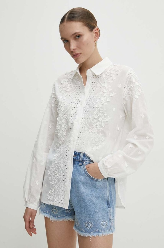 Answear Lab koszula bawełniana regular biały sc153.FKK