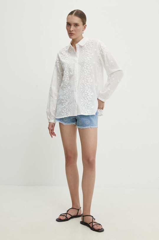 Answear Lab koszula bawełniana sc153.FKK biały WW24