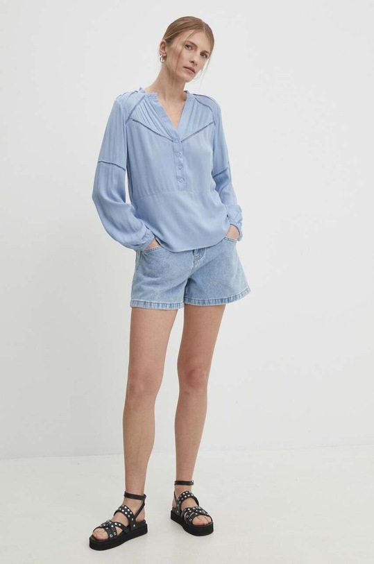 Answear.LAB bluzka ch664.FKK niebieski WW24