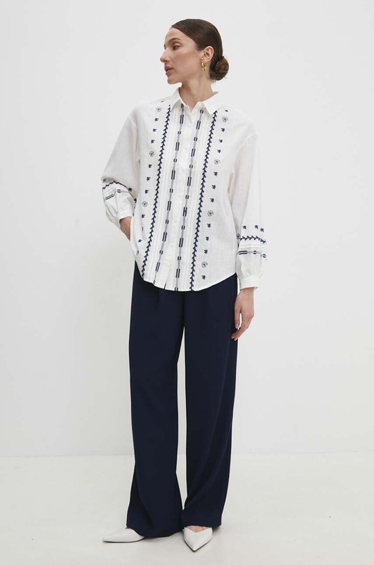 Answear Lab koszula bawełniana A6853.HWK biały WW24