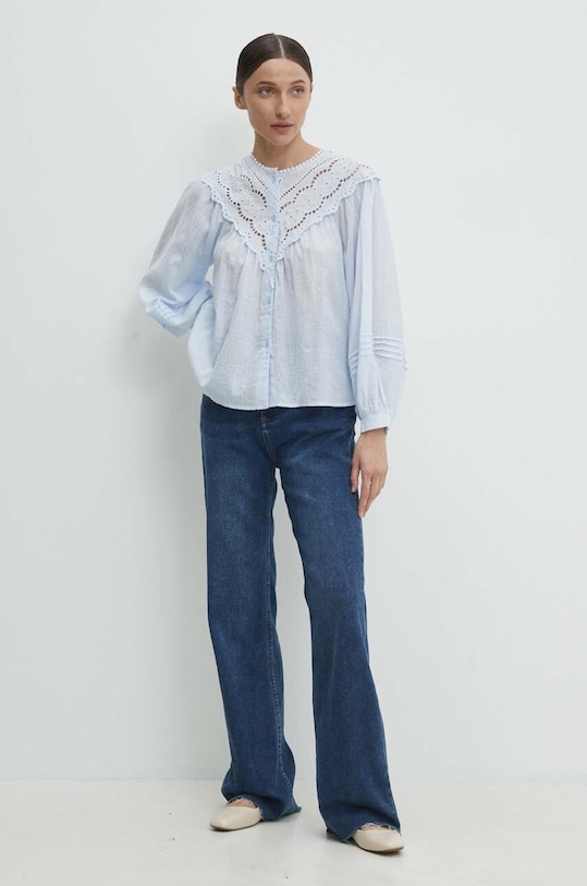 Answear Lab koszula bawełniana 928.HWK niebieski WW24