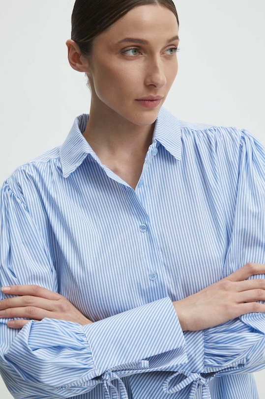 Answear Lab cămașă din bumbac c80566.IJS albastru