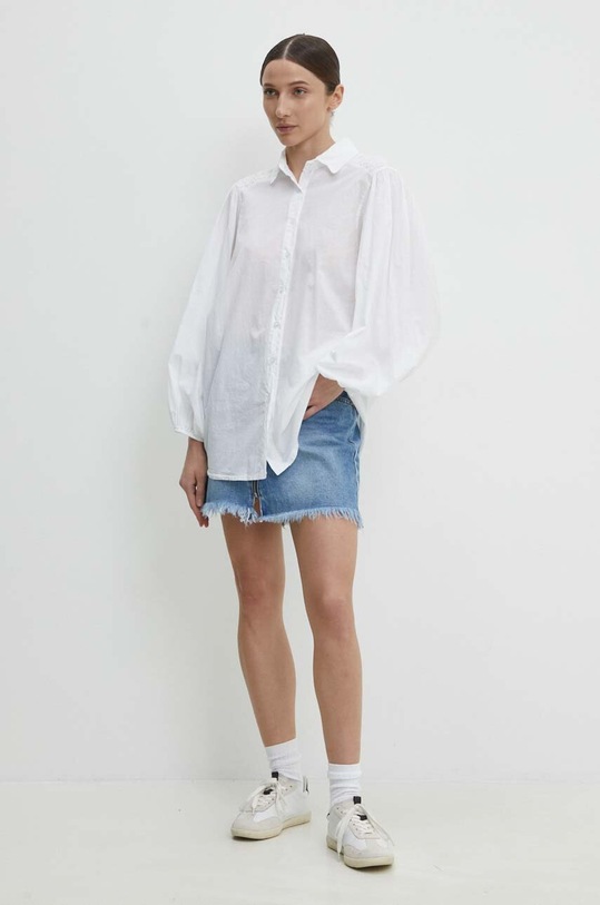 Pamučna košulja Answear.LAB c80068.IJS bijela WW24