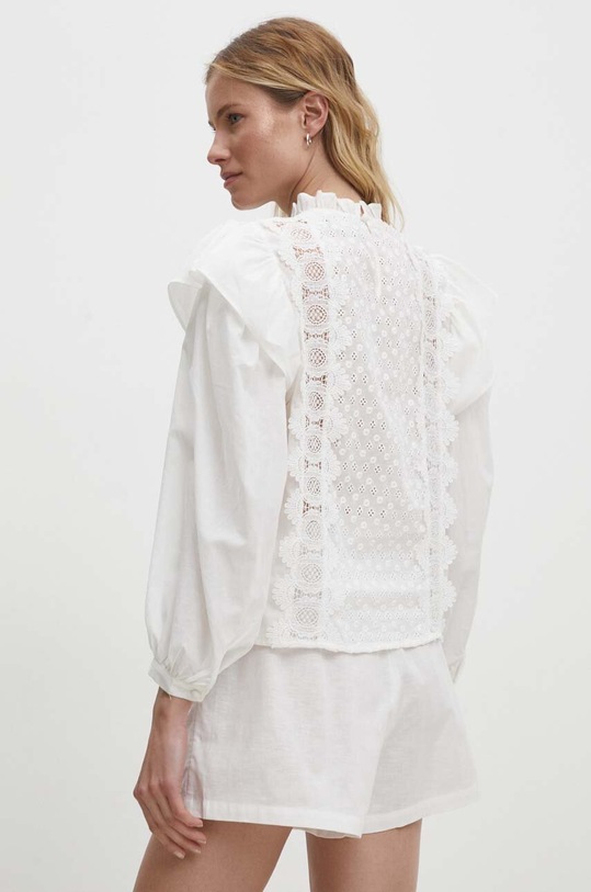 Answear Lab bluzka bawełniana biały 80846.ijs