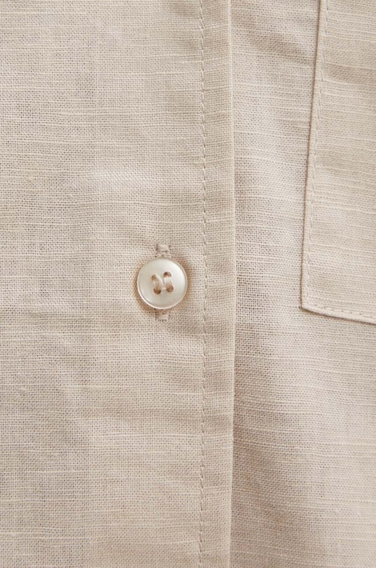 Рубашка со льном Answear.LAB ch.2420.ijs бежевый