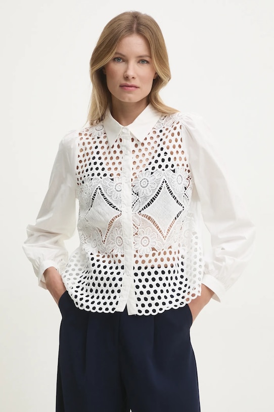 Бавовняна сорочка Answear.LAB casual білий ag1858.ih