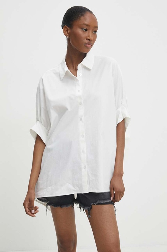 Odzież Answear Lab koszula bawełniana 200214.TWK biały