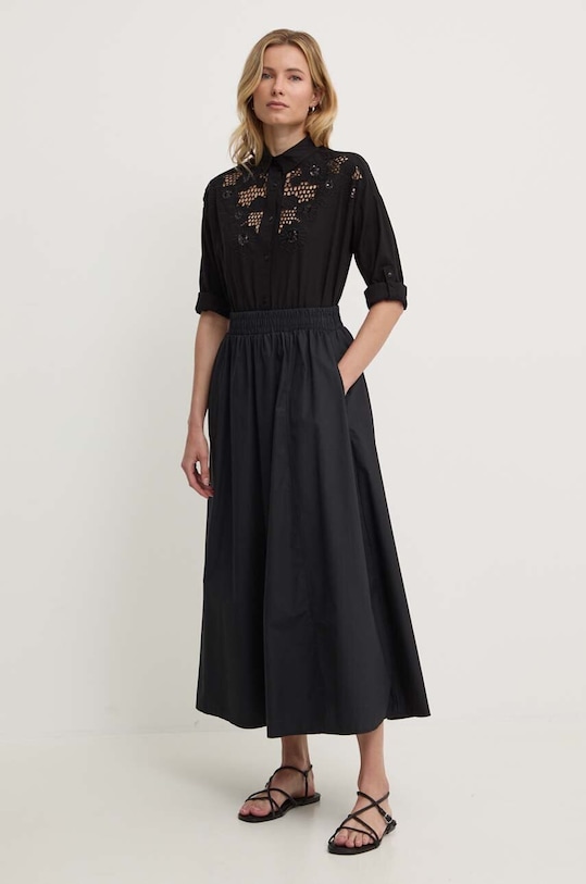 Bavlnená košeľa Answear.LAB 196111.TWK čierna WW24