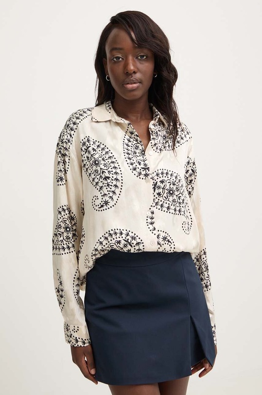 Answear Lab cămașă casual bej 1735.tjs