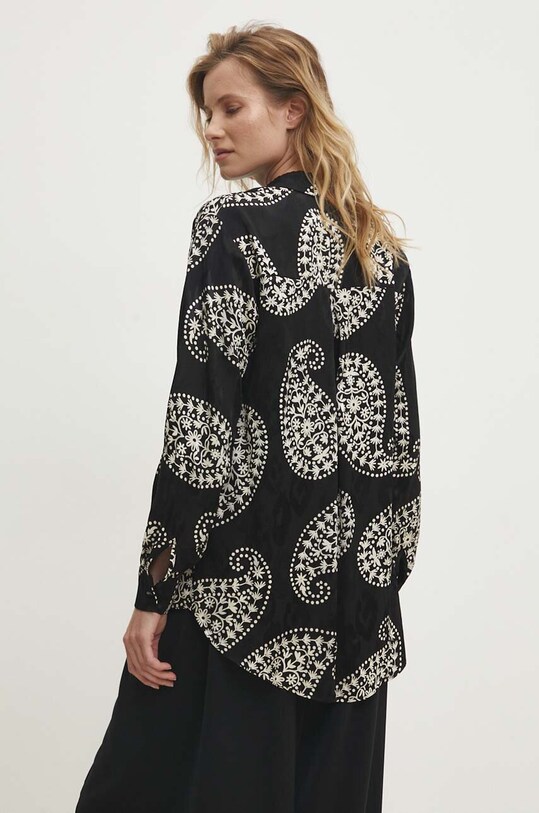 Ρούχα Πουκάμισο Answear.LAB 1735.tjs μαύρο