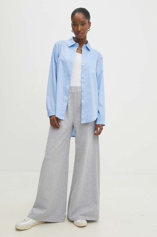 Bavlněná košile Answear.LAB 3312.fh modrá WW24