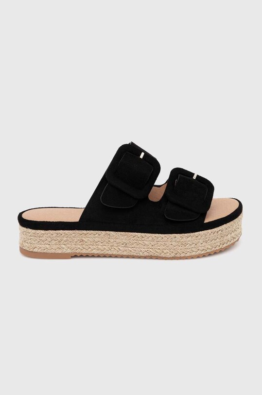 Answear Lab espadrile imitatie de piele intoarsa negru h8.729.fh