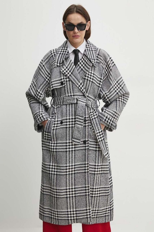 Answear.LAB kabát gyapjú keverékből 19398.TWK szürke WW24