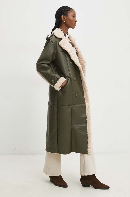 Answear Lab płaszcz 8654.HWK zielony WW24