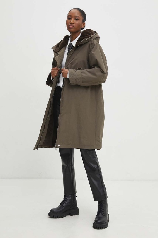 Answear.LAB płaszcz 8396.HWK zielony WW24