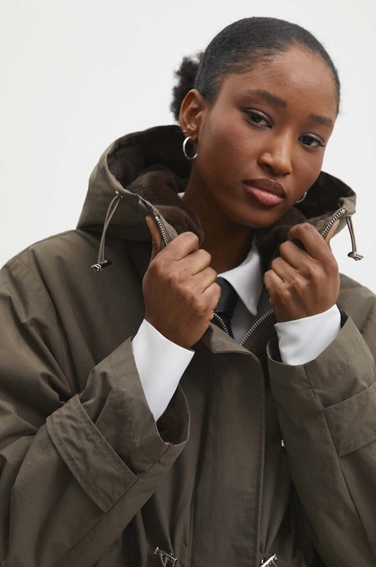 Answear.LAB płaszcz 8396.HWK zielony