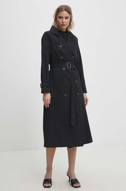 Answear Lab trencz LJKAYERMXBLK.GWK czarny WW24