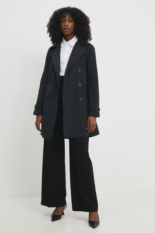 Answear Lab płaszcz LJKBRANDYBLACK.GWK czarny WW24