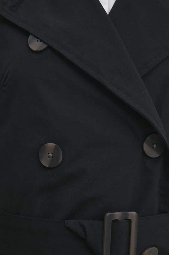 Answear Lab płaszcz LJKBRANDYBLACK.GWK czarny