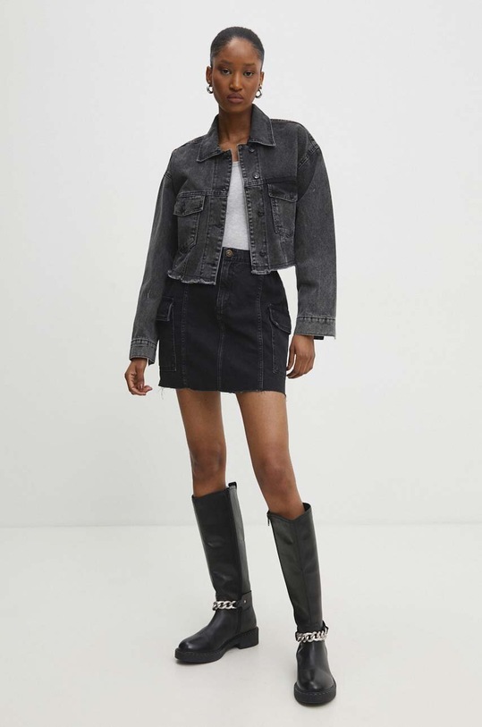 Traper jakna Answear.LAB 5706.TKK crna WW24