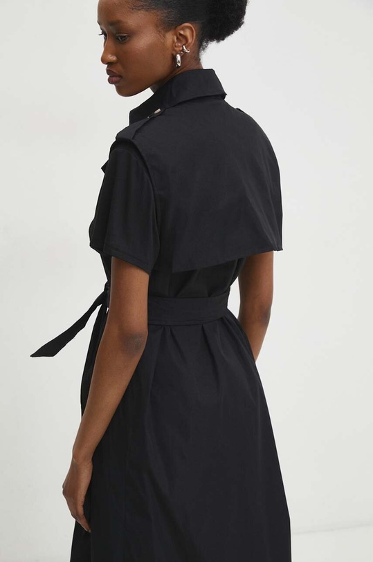 Answear Lab płaszcz czarny MR20058.HWK