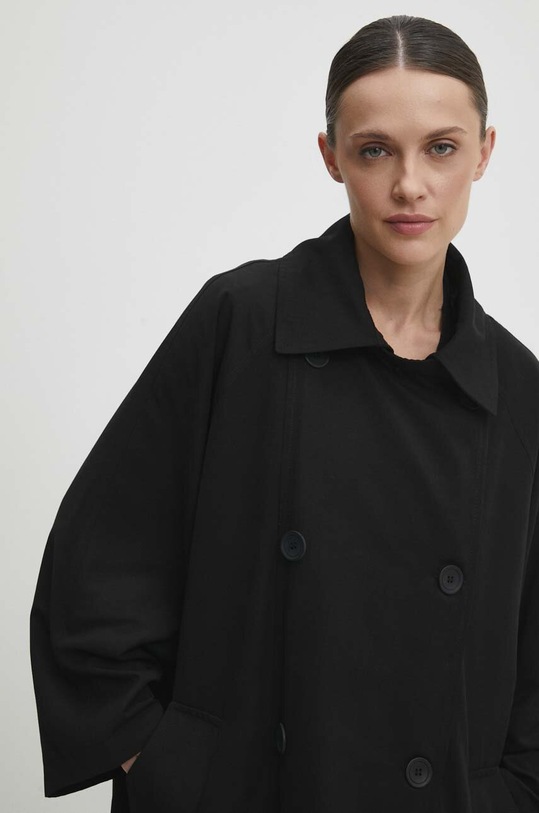 Answear Lab płaszcz 250306.tjs czarny