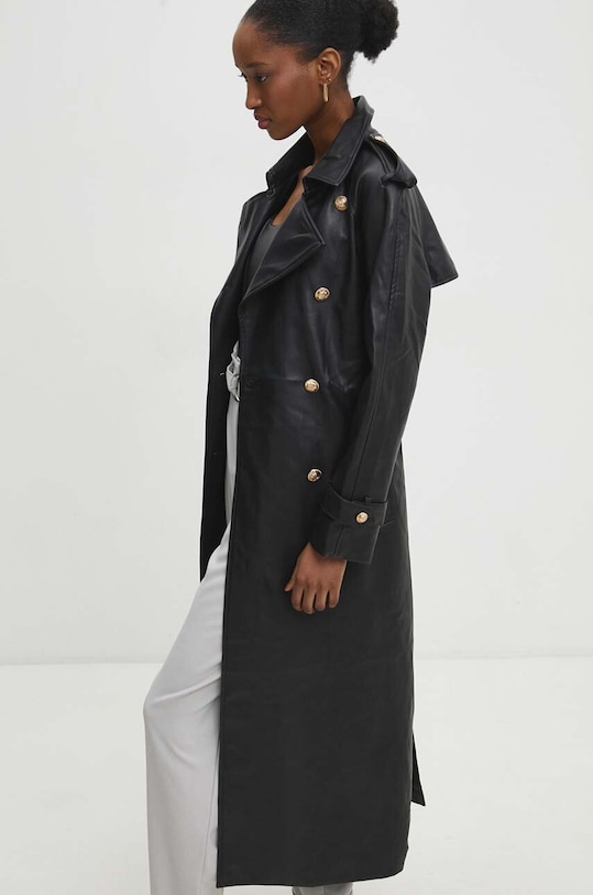 Answear Lab płaszcz czarny DR8169.HWK