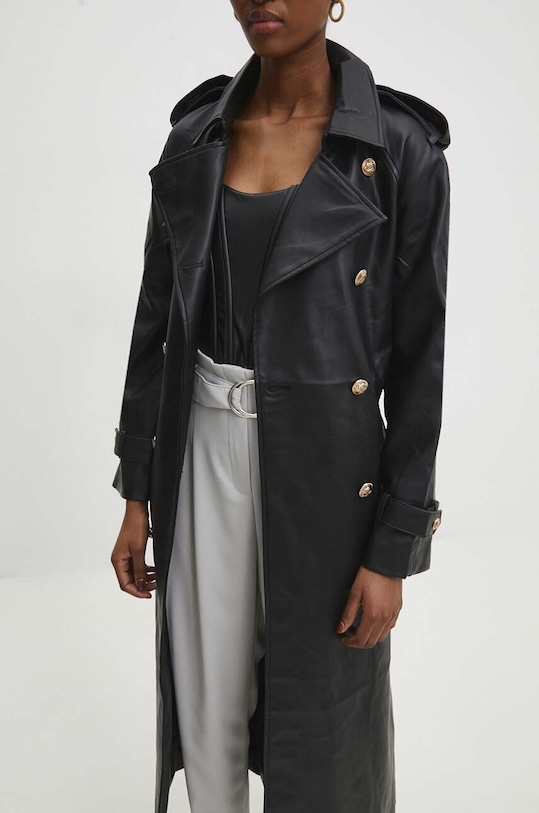 Answear Lab płaszcz DR8169.HWK czarny