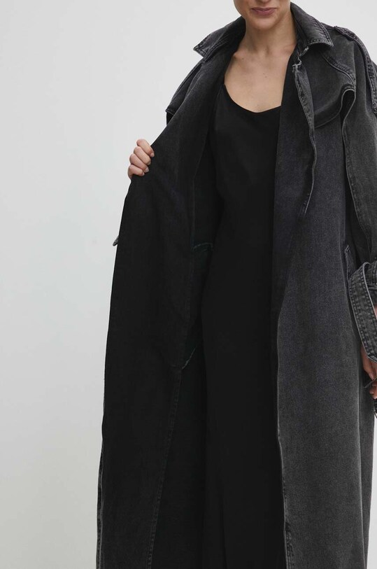Answear Lab płaszcz jeansowy sng.kpd014.tjs