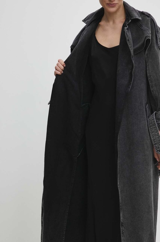 Answear Lab płaszcz jeansowy sng.kpd014.tjs