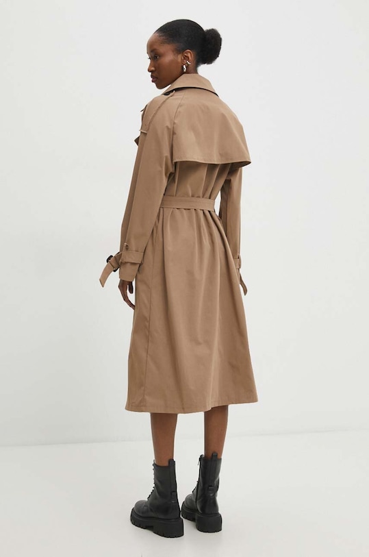 Odzież Answear Lab trencz bawełniany 11092.IWK brązowy