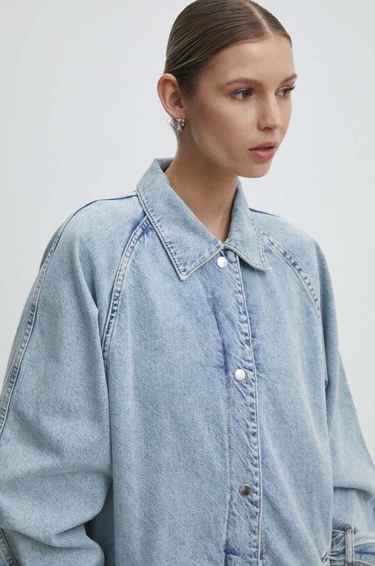 Answear Lab palton jeans albastru 6200.td