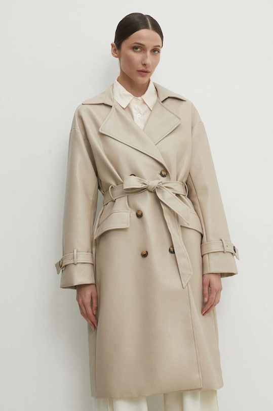 Answear.LAB trencz nieocieplane beżowy AG630.pjs