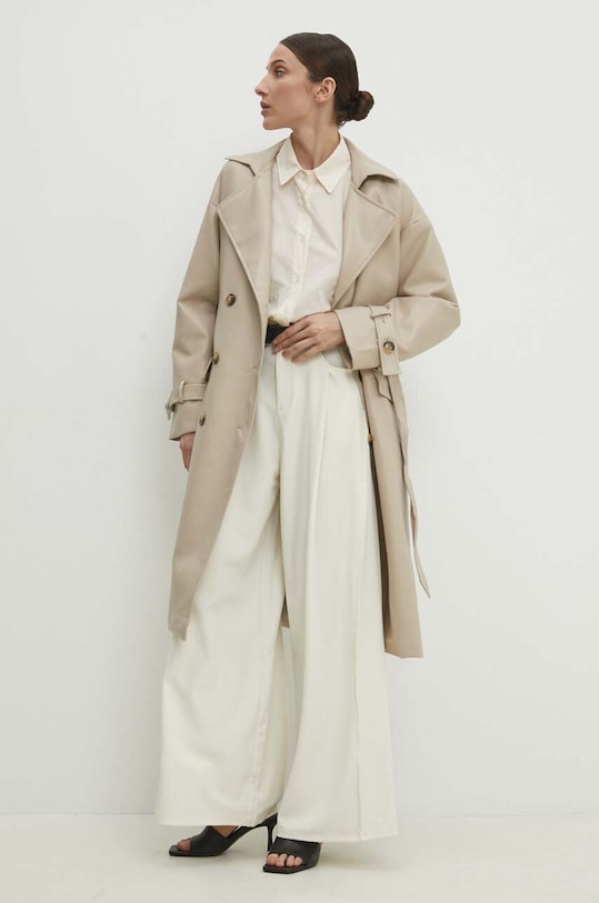 Answear.LAB trencz AG630.pjs beżowy WW24