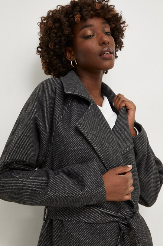 Answear Lab płaszcz 170340.tdb czarny WW24