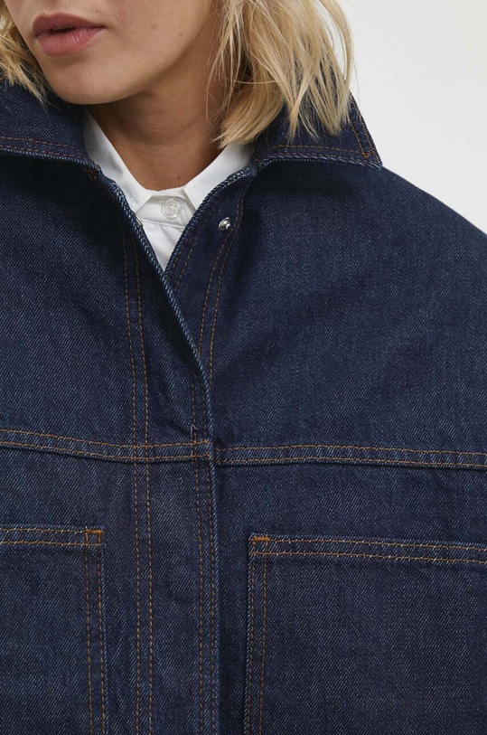 Answear Lab kurtka jeansowa fw6223.tw granatowy