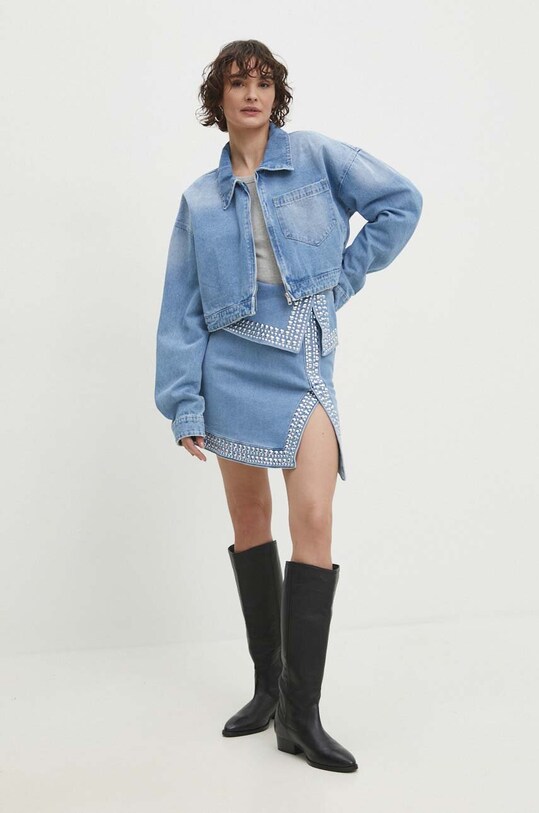 Джинсова куртка Answear.LAB 1516.ijs блакитний WW24