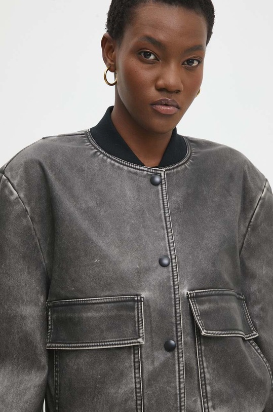 Answear Lab geaca bomber gri cv2152.10.FJS