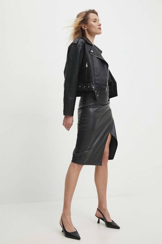 Δερμάτινο μπουφάν Answear.LAB cv2156.1.fjs μαύρο WW24