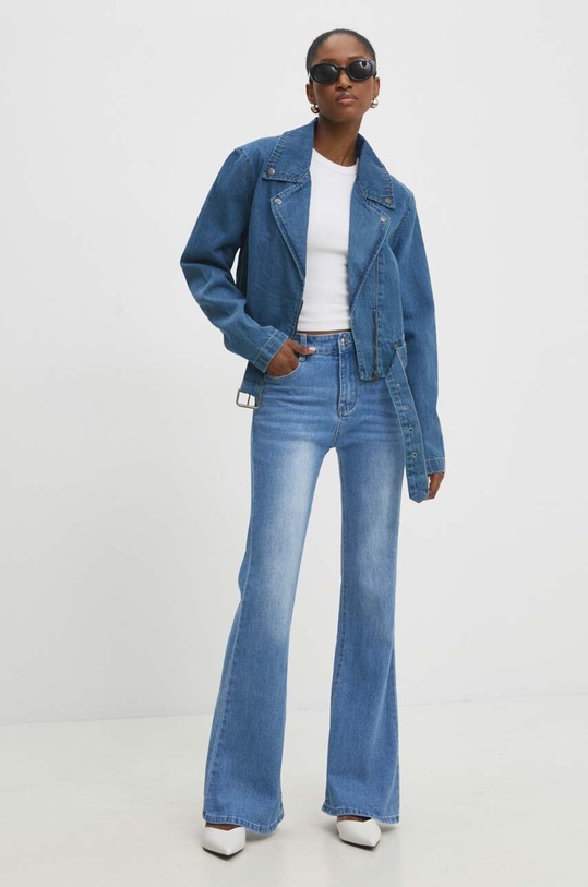 Answear Lab geaca de blugi LJKIVORYDENIM.GWK albastru WW24