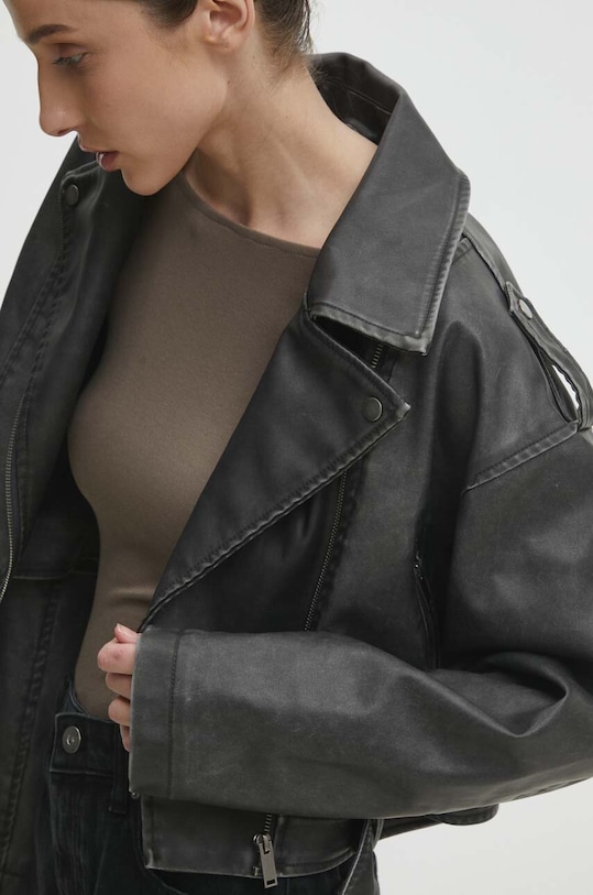 Answear Lab geaca ramones negru LJK.VIC.GWK