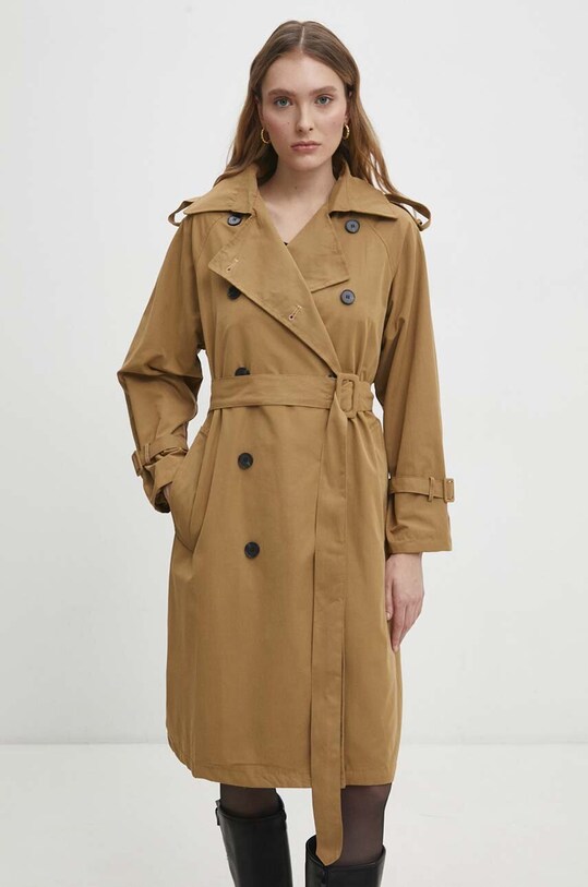 Kabát Answear.LAB 4368.FKK hnedá WW24