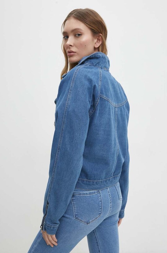 Îmbrăcăminte Answear Lab geacă din denim cv879.fw albastru