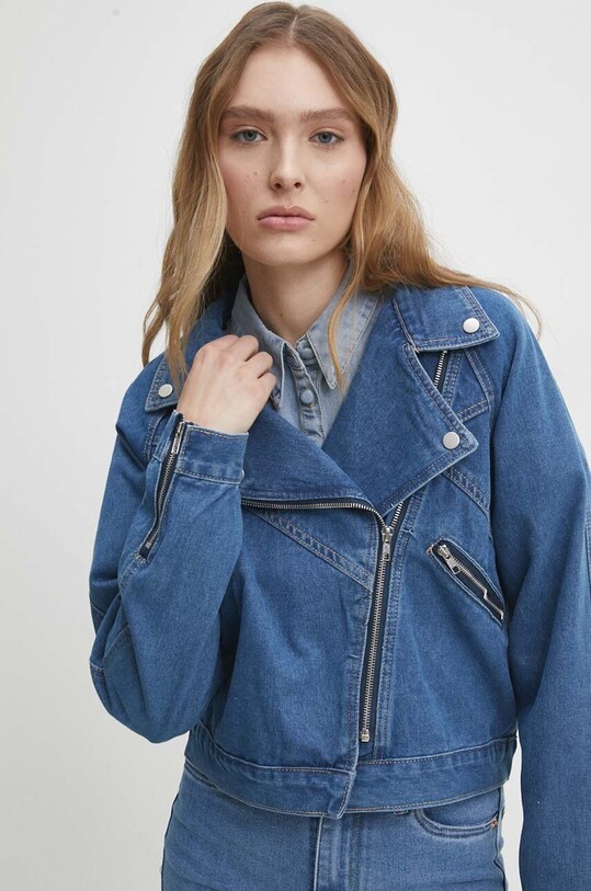 Answear Lab geacă din denim albastru cv879.fw