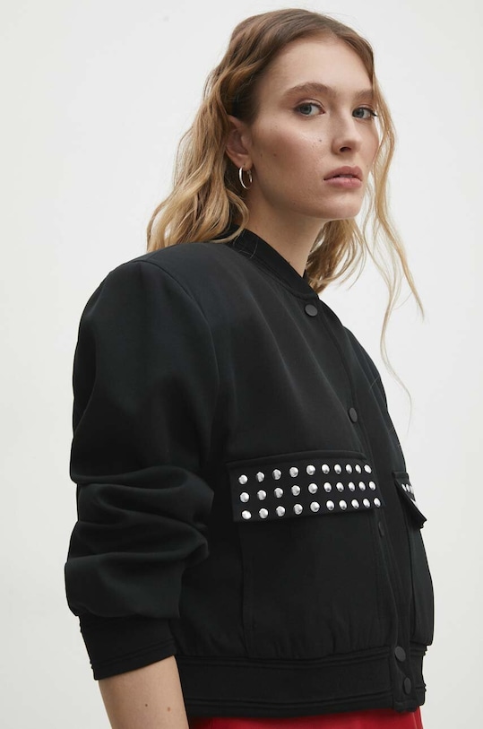 Куртка-бомбер Answear.LAB с подкладкой чёрный 24y51349.tdb