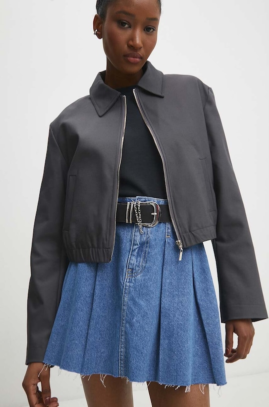 Answear.LAB kurtka nieocieplane szary 5328.td