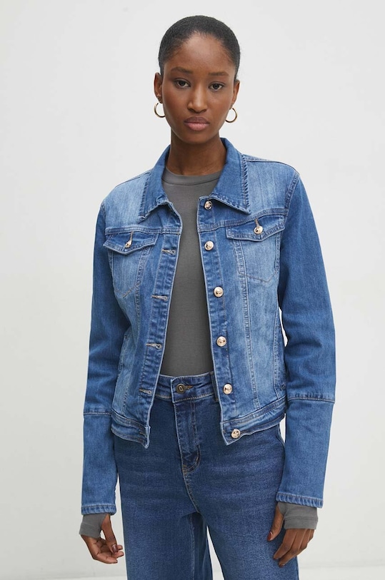 Answear Lab giacca di jeans denim blu F0114.HWK