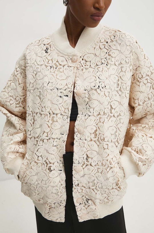 Answear Lab kurtka bomber f000728.IWK beżowy