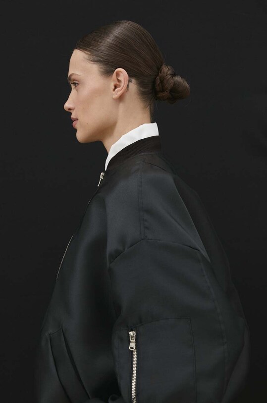 Answear Lab kurtka bomber czarny 406.HWK