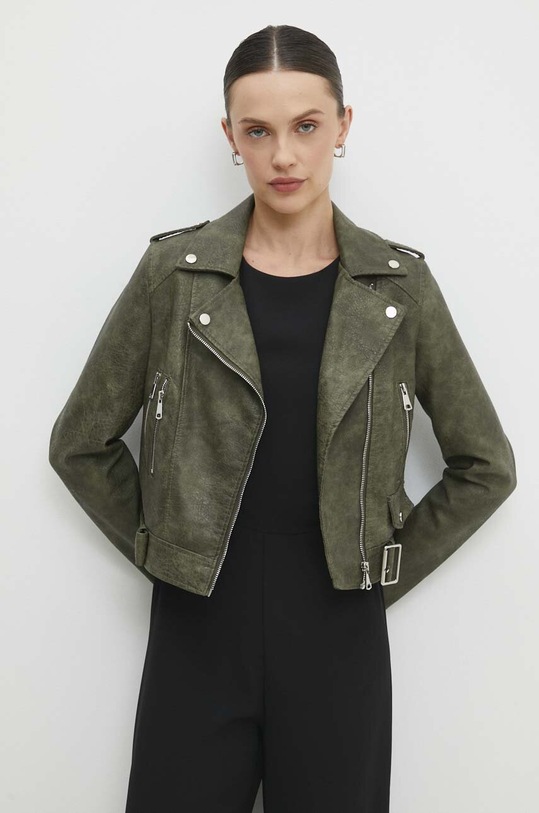 Bunda Answear.LAB nezateplené zelená cv2159.5.fh